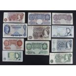 Bank of England (36), Peppiatt to Somerset, 10 Shillings to 10 Pounds, mixed grades, a good group