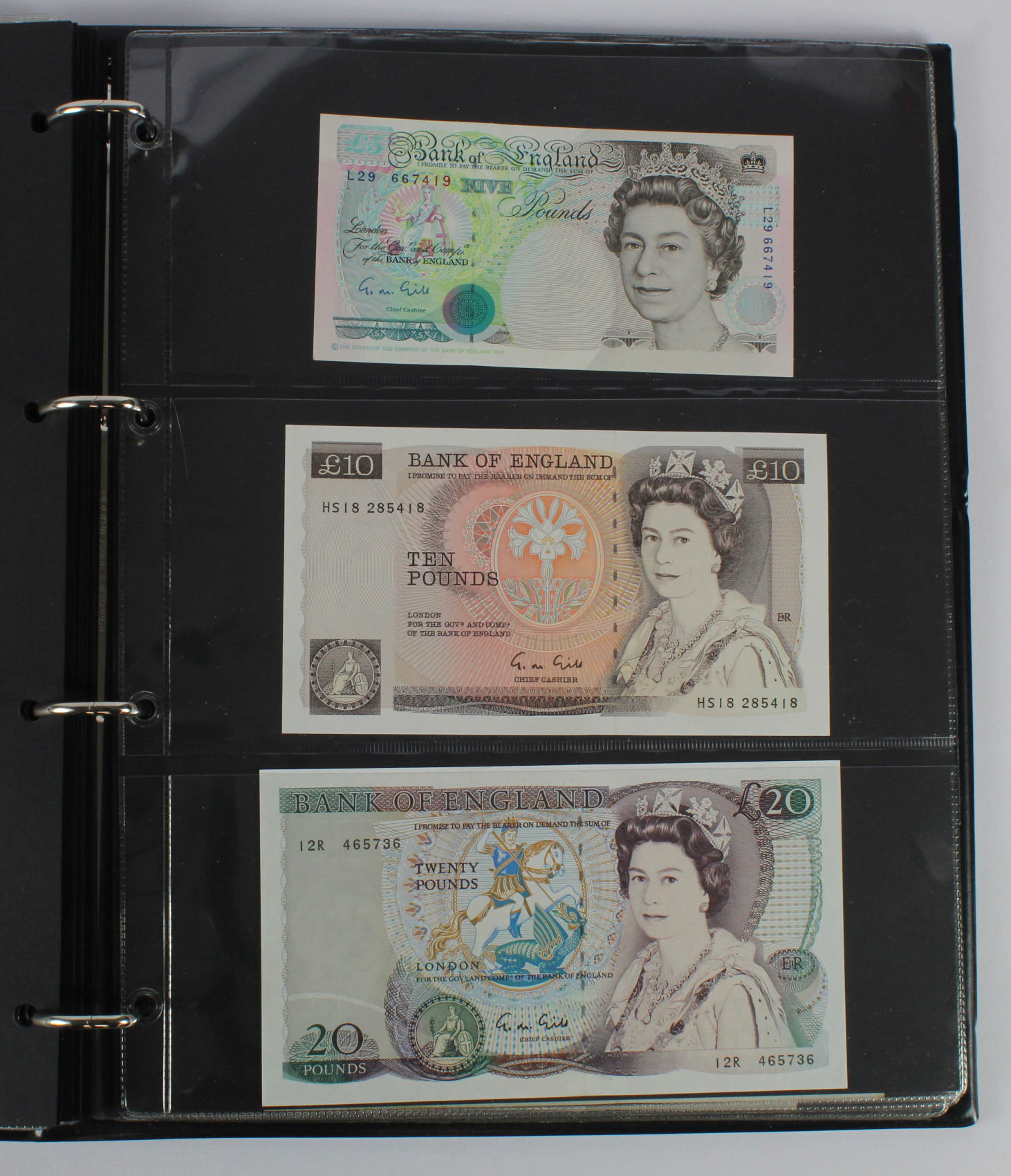 Bank of England (47), a good range of notes in Hendon album with signatures from Catterns, Peppiatt, - Image 16 of 18