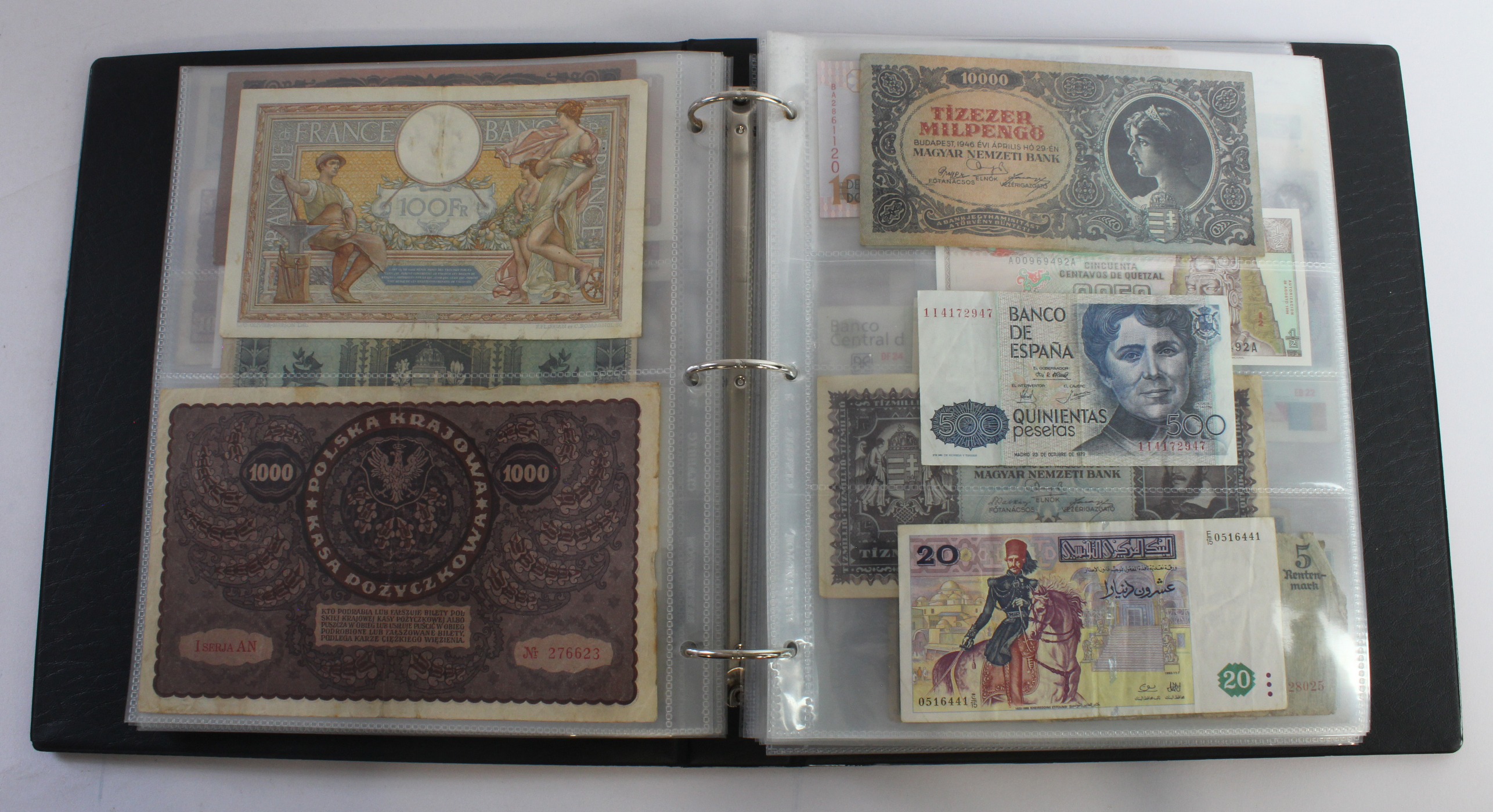 World (164), an album of mixed world notes to include USA fractional 50 Cents 1863, Hong Kong - Image 12 of 47