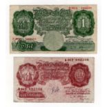 O'Brien FORGERIES (2), 10 Shillings all printed in one colour including the serial numbers, the