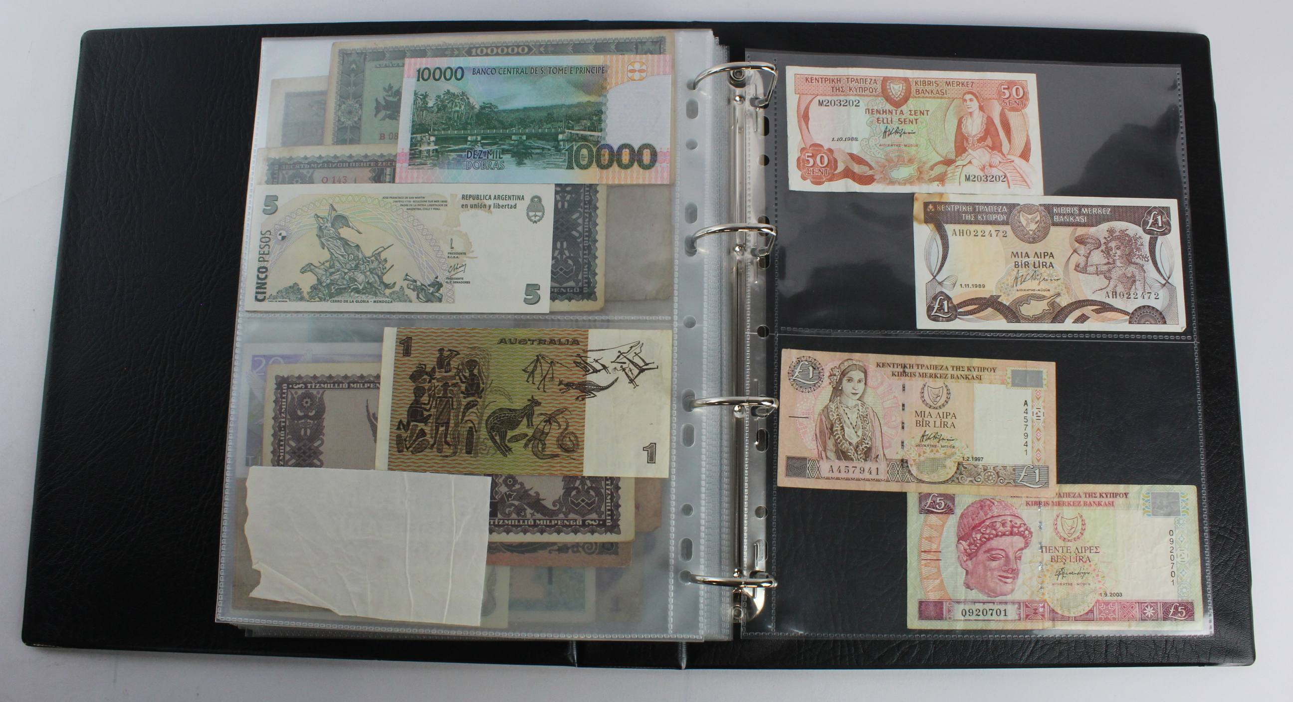 World (133), an album of mixed world notes in slipcase to include Mafeking Seige note, Mauritius 1 - Image 40 of 41