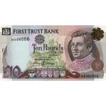 Northern Ireland, First Trust Bank 10 Pounds dated 1st January 1998, signed D.J. Licence, FIRST