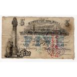 Hull Banking Company Limited Kingston upon Hull Branch 5 Pounds dated 1st November 1888, serial