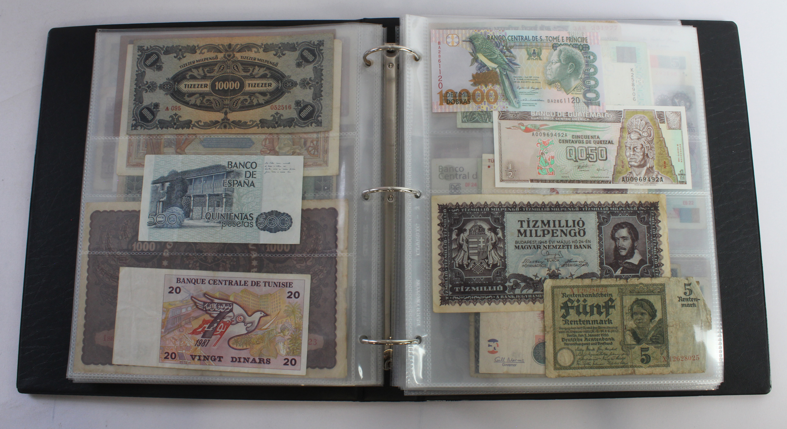 World (164), an album of mixed world notes to include USA fractional 50 Cents 1863, Hong Kong - Image 13 of 47