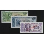 Albania (3), a group of SPECIMEN notes, 1000 Leke and 500 Leke dated 1992, 100 leke dated 1996,