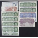 Bank of England (10), a good collection of mid series FIRST and LAST PREFIX notes comprising