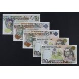 Northern Ireland (5), high grade group comprising Bank of Ireland 20 Pounds dated 2003 with LOW