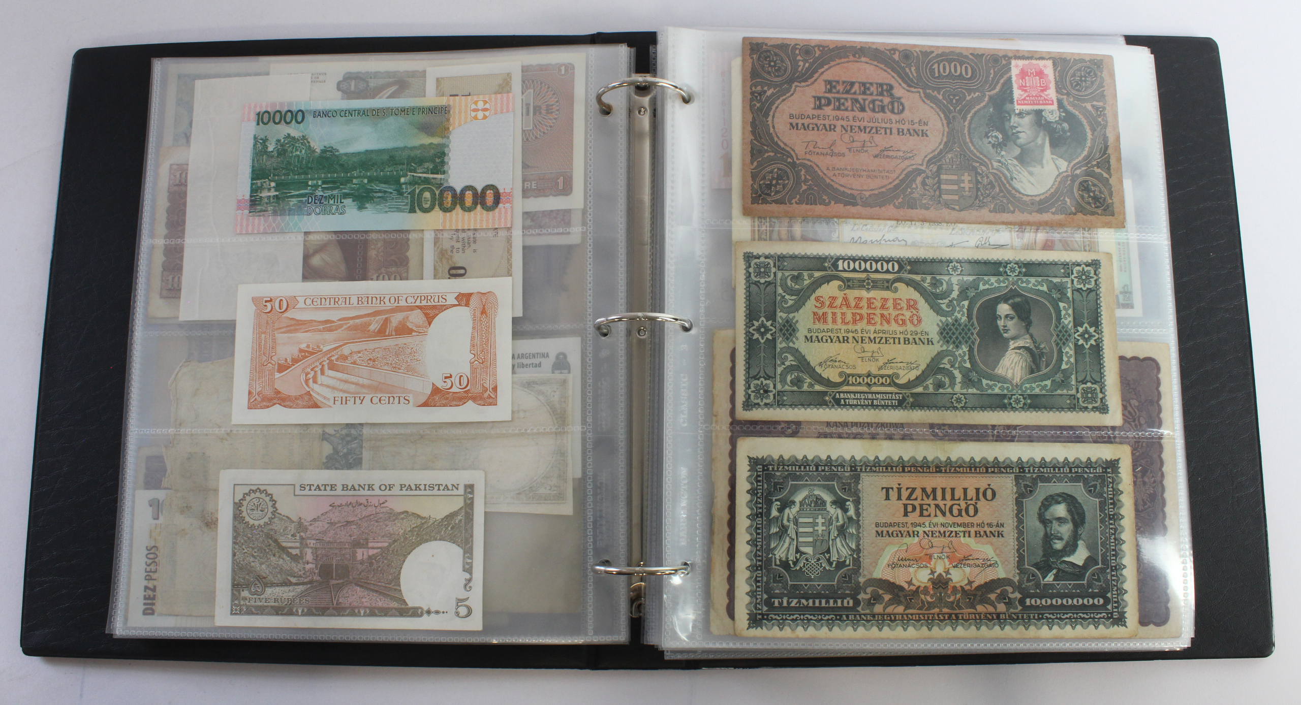 World (164), an album of mixed world notes to include USA fractional 50 Cents 1863, Hong Kong - Image 10 of 47