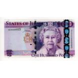 Jersey 100 Pounds issued 2012, commemorative issue Queen Elizabeth II Diamond Jubilee, VERY LOW