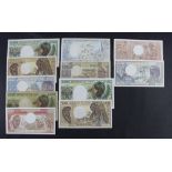 Africa (11), Cameroun 10000 Francs, 5000 Francs, 1000 Francs, Central African Republic 1000 Francs