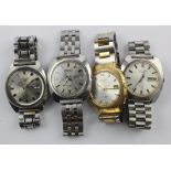 Four gents Seiko automatic wristwatches. All working when catalogued.