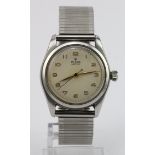 Gents stainless steel cased Tudor (Rolex) Oyster wristwatch. Numbered on the back "86642 7804".
