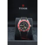 Gents stainless steel cased Tudor Black bay automatic wristwatch. Model 79230R. The black dial