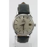 Gents stainless steel Omega Constellation automatic wristwatch circa 1970 with pie pan dial. In
