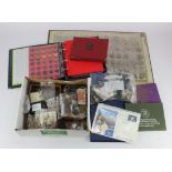 GB & World Coins, Crowns and Sets; a stacker box of material, ancient to modern. Buyer collects.