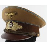 German 3rd Reich Political NSDAP Ortsgruppenleiter visor cap, damage to sweatband.