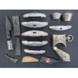 Selection of German dagger parts, mostly copies