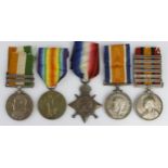 QSA with bars Bel/Mod/OFS/Joh/DH/Bel named (2007 Pte T R Collinson Scots Gds), KSA with bars SA01/