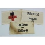 WW2 German 3rd reich Armbands various x3.