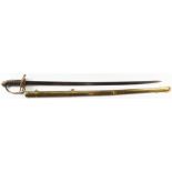Victorian Pattern 1845/54 Senior Officer's Picquet-Weight Dress Sword with 32 in. single-edged