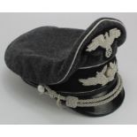 WW2 German 3rd reich officers pecked cap, reproduction.