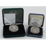 GB Royal Mint cased silver proofs (2): HM QE the Queen Mother 90th Birthday Silver Proof Crown