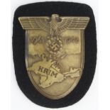 German Krim shield, Kriesmarine backing.