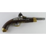 French 1st Empire Napoleonic Pistolet Modèle XIII Flintlock Cavalry Pistol Circa 1806-1814. Maker: