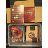Numismatic Books & Catalogues, relating to commemorative medals, two boxes full including a three-