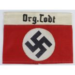 German ORG TODT arm band.