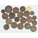 India (21) 19th-20thC assortment, mostly copper & bronze, mixed grade.