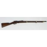 French M1866 Chassepot / Gras conversion for civilian sale, barrel 27" approx, cut down from a