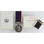 RAF QE2 LSGC Medal (DEI GRATIA) named to R0589193 Chf Tech A G Whelan RAF, with extra service clasp.