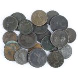 GB Copper & Bronze (21) 17th-19thC assortment, mixed grade.