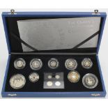 Royal Mint: The Queen's 80th Birthday Collection 'A Celebration in Silver' 2006 (13 coins) silver