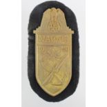 WW2 German 3rd reich Kreigsmarine Narvik shield award.