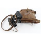 RAF WW2 AM marked binoculars made by Wray, London ref no 6e/293 in their original brown leather case