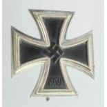 German WW2 Iron Cross 1st Class, no makers mark