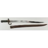 French Chassepot Bayonet with scabbard
