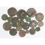 Ancient Bronze Coins (20) Ancient Greek to Islamic assortment, mixed grade.