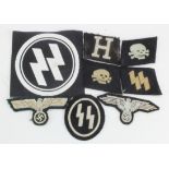 WW2 German 3rd reich misc lot of SS insignia.