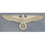German large alloy wall eagle, Political style, very impressive.