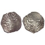 Henry II Tealby silver Penny class B, London mint, moneyer Pieres, 1.25g, uneven strike, GF in