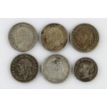 GB Silver Minors (6) 19th-20thC including an 1840 Groat die clash rev.