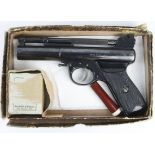 Webley "Mark 1" Air Pistol in original box of issue. Box a/f