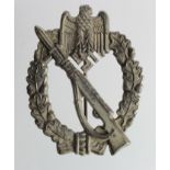WW2 German Hollow Back Infantry Assault Badge.