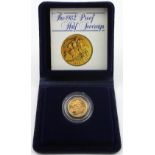 Half Sovereign 1982 Proof FDC cased as issued