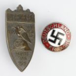 German Nurenburg badge and Party badge.
