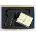 Semi Automatic Pistol: SIG "P226" (manufactured in West Germany) by SIG Sauer. Calibre 9mm, barrel