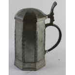 German 3rd Reich Pewter Stein. 12th SS Panzer Hitler Jugend.